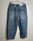 Pistola Hemp Organic Cotton Gianna Mid Rise Denim Barrel Balloon Leg Jean
