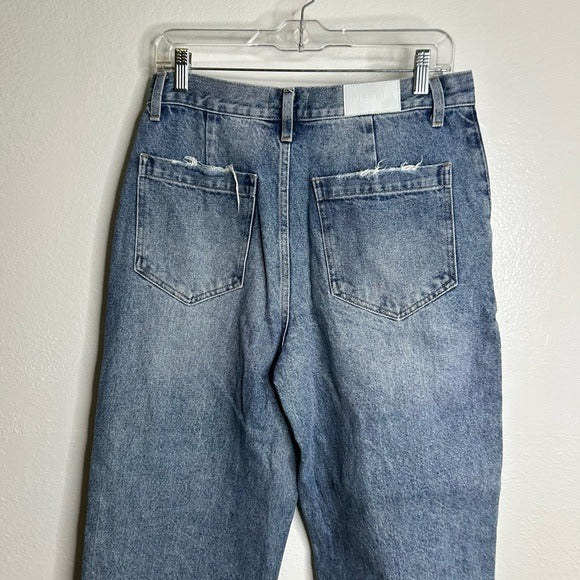 Pistola Hemp Organic Cotton Gianna Mid Rise Denim Barrel Balloon Leg Jean