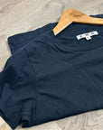 AMO 100% Cotton Black Short Sleeve Classic Distressed Hem T - Shirt