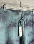 Unsubscribed 100% Cashmere Blue Tie Dye Jogger Sweater Pant Relaxed Fit