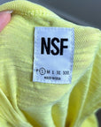 NSF 100% Supima Cotton Bright Yellow Tank Top