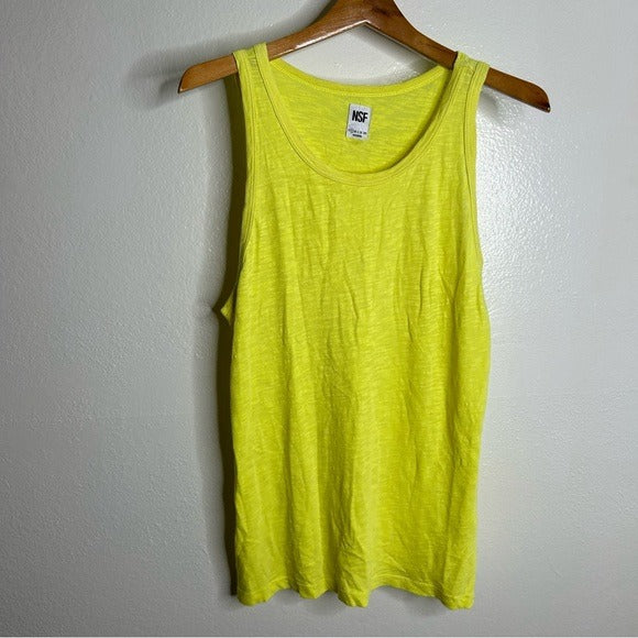 NSF 100% Supima Cotton Bright Yellow Tank Top