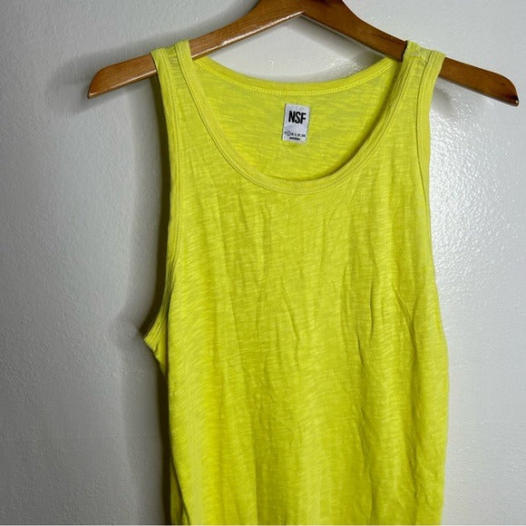 NSF 100% Supima Cotton Bright Yellow Tank Top