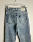 AG 100% Cotton Denim Clove Patched Two Tone Relaxed Vintage Straight Leg Jean