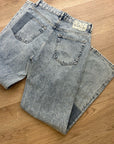 AG 100% Cotton Denim Clove Patched Two Tone Relaxed Vintage Straight Leg Jean