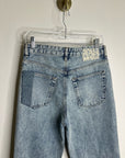 AG 100% Cotton Denim Clove Patched Two Tone Relaxed Vintage Straight Leg Jean