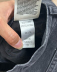 AGOLDE 100% Cotton Denim Fen High Rise Relaxed Tapered Leg Black Jean
