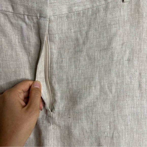 Reformation 100% Linen Gia Midi Skirt