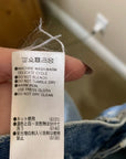 Moussy 100% Cotton High Waisted Cropped Raw Hem Jean