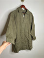 J. Crew 100% Linen Popover Long Sleeve Mini Dress in Army Green