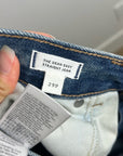Madewell 100% Cotton Dean Easy Straight Leg Rigid Jean in Greendale Wash