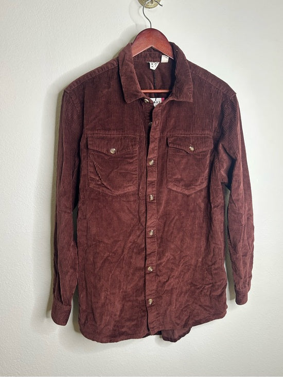 Roxy 100% Cotton 'Let it Go Cord' Button Down Corduroy Shirt Jacket