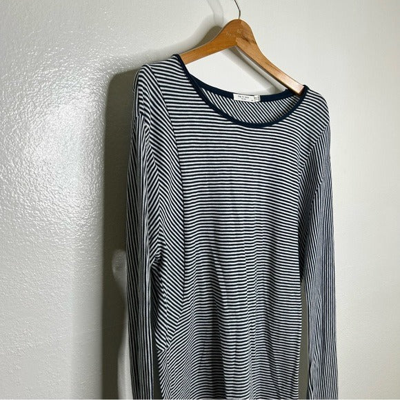 rag &amp;amp; bone Rag &amp;amp; Bone 100% Cotton Striped Long Sleeve T- Shirt Dress - Cotton
