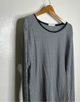 Rag & Bone 100% Cotton Striped Long Sleeve T- Shirt Dress