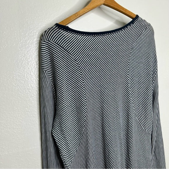 rag &amp;amp; bone Rag &amp;amp; Bone 100% Cotton Striped Long Sleeve T- Shirt Dress - Cotton