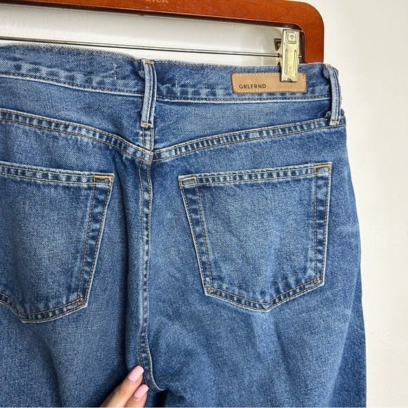 GRLFRND 100% Cotton Tatum Curved Step Hem Jeans