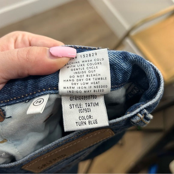 GRLFRND 100% Cotton Tatum Curved Step Hem Jeans