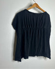 Anthropologie Pilcro 100% Cotton Washed Black Oversized Raw Hem