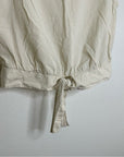 Patagonia 100% Organic Cotton Striped Neutral Tie Front Blouse
