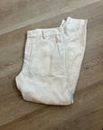 VINCE 100% Linen Cream Lightweight Jogger Style Trouser Pant