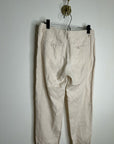 VINCE 100% Linen Cream Lightweight Jogger Style Trouser Pant