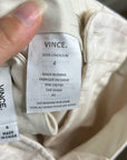 VINCE 100% Linen Cream Lightweight Jogger Style Trouser Pant