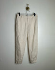 VINCE 100% Linen Cream Lightweight Jogger Style Trouser Pant