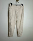 VINCE 100% Linen Cream Lightweight Jogger Style Trouser Pant