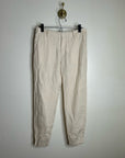 VINCE 100% Linen Cream Lightweight Jogger Style Trouser Pant