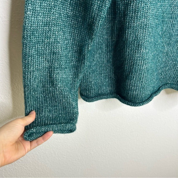 MATE The Label Luxe Alpaca Crewneck Pullover in Spruce