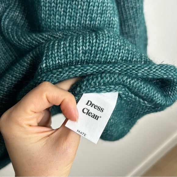 MATE The Label Luxe Alpaca Crewneck Pullover in Spruce