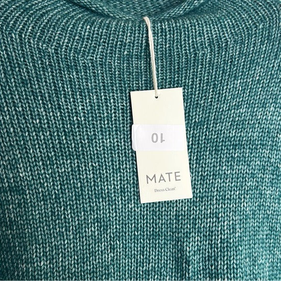 MATE The Label Luxe Alpaca Crewneck Pullover in Spruce