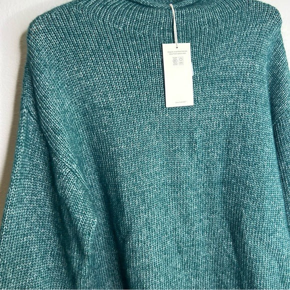 MATE The Label Luxe Alpaca Crewneck Pullover in Spruce