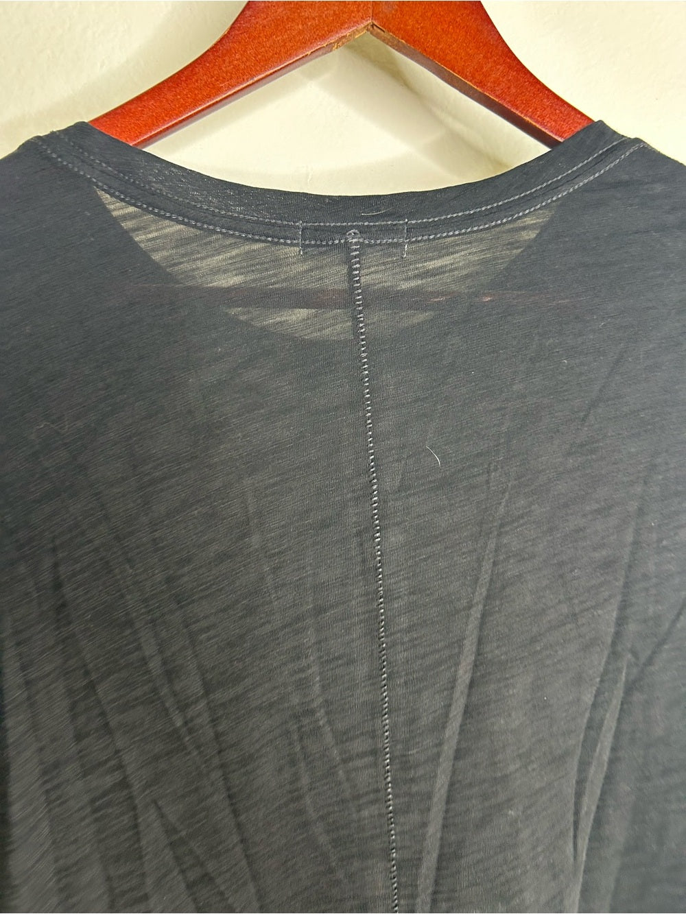Goldie 100% Pima Cotton Lighweight Black Long Sleeve T - Shirt Top