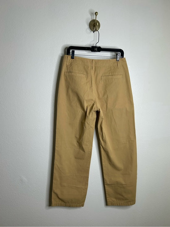 J. Crew J. Crew 100% Cotton Tan Wide Leg Trouser Pant - Cotton