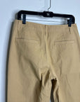 J. Crew 100% Cotton Tan Wide Leg Trouser Pant