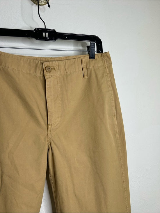 J. Crew J. Crew 100% Cotton Tan Wide Leg Trouser Pant - Cotton