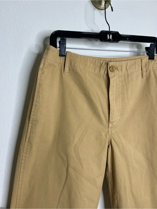 J. Crew J. Crew 100% Cotton Tan Wide Leg Trouser Pant - Cotton