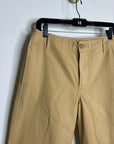 J. Crew 100% Cotton Tan Wide Leg Trouser Pant