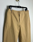 J. Crew 100% Cotton Tan Wide Leg Trouser Pant