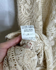 Temptation Positano 100% Cotton Cream Crochet Lace Tunic Mini Dress
