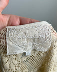 Temptation Positano 100% Cotton Cream Crochet Lace Tunic Mini Dress