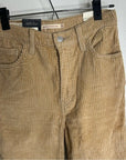 Levi's Premium 100% Cotton Ribcage Straight Leg Corduroy Tan