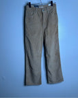 Levi's Premium 100% Cotton Ribcage Straight Leg Corduroy Tan