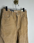 Levi's Premium 100% Cotton Ribcage Straight Leg Corduroy Tan