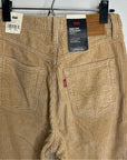 Levi's Premium 100% Cotton Ribcage Straight Leg Corduroy Tan