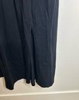 Nation LA 100% Pima Cotton Cleo Midi Dress Drop Waist  in Jet Black
