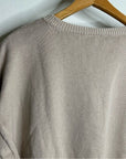 Eileen Fisher Organic Cotton Linen Tan Neutral Knit Pullover Sweater