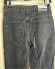 MOTHER Snacks 100% Cotton Black High Waisted Tapered Leg Jean