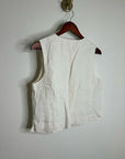 Madewell 100% Button Front Linen Shell Top in Ivory Linen